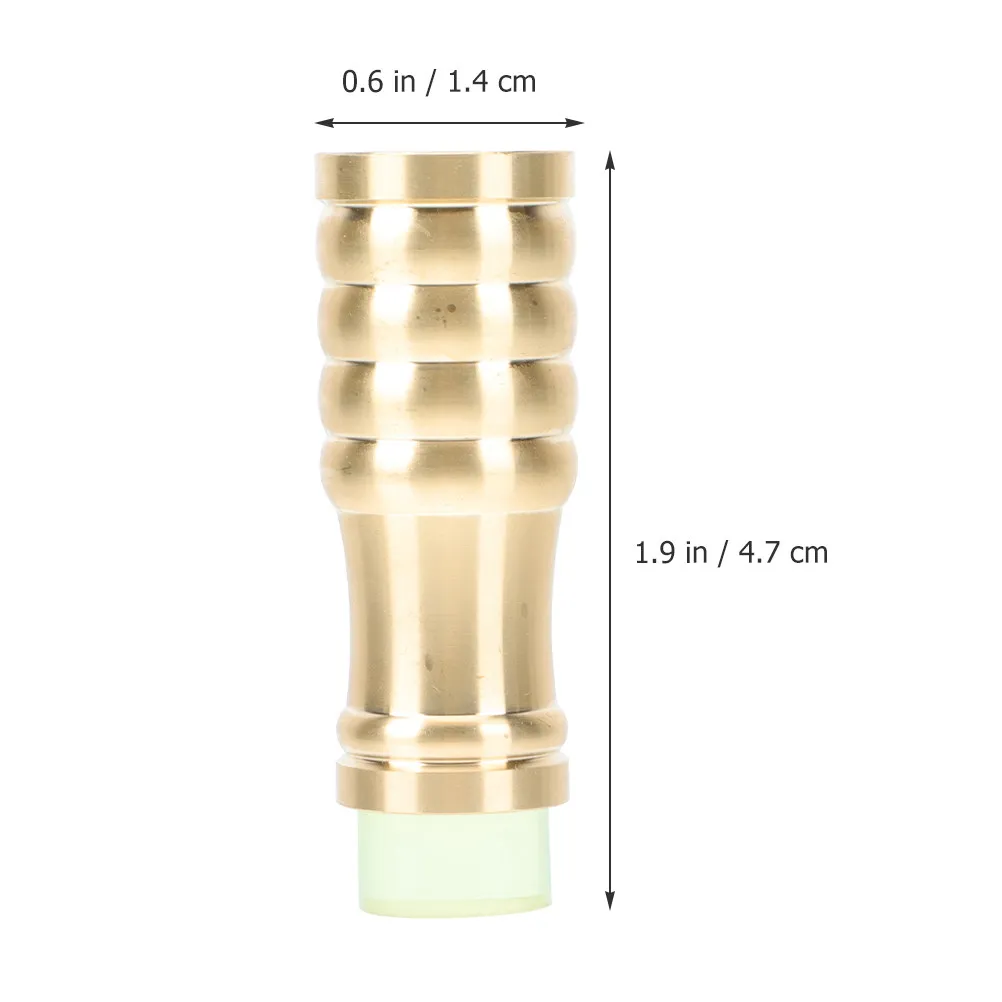 Non-Skid Walking Cane Tips Brass Core Rubber Bottom Crutch Foot Cover for Seniors Slip-Resistant Traction on Sand Gravel Grass