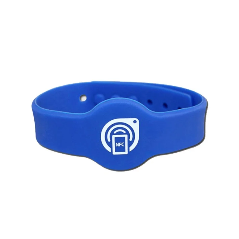 

Customized Waterproof Passive Mifare Ultralight C Bracelet RFID Silicone Wrist Band NTAG 213 Wristband