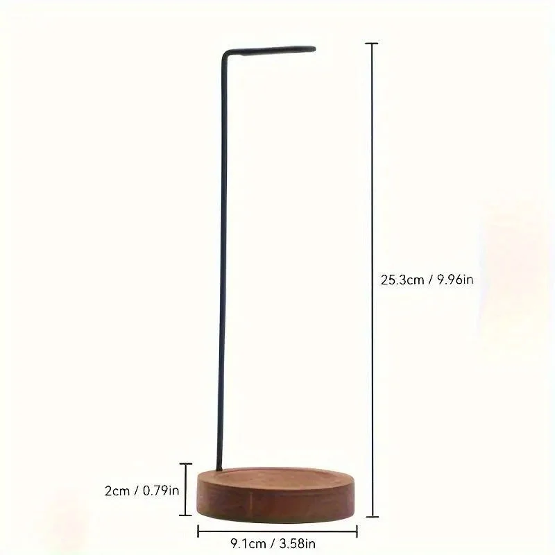 Insence Burner Upside Down Incense Burner Incense Stick Holder Wooden Round Incense Tray Ornament Bedroom Home Yoga Decoration