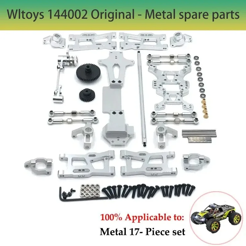 Mise à niveau en métal ou.com pour WLtoys RC, pièces de voiture, 144010, 144001, 144002, 124016, 124017, 124018, 124019, 124007, 124008