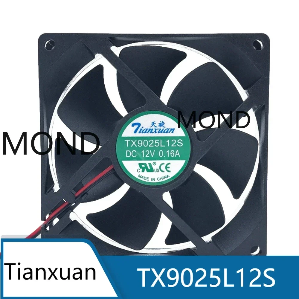 

TX9025L12S TX9025L18S Cooling Fan Tianxuan Axial Flow Cabinet Radiator CPU Refrigerator Server Cooler Fan 12V 0.16A 9CM 9025