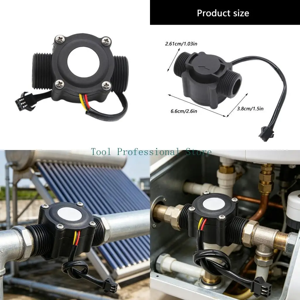 57QF High Precisions Water Flows Sensors 2-60L/Min For Solar Power Livestock Farming