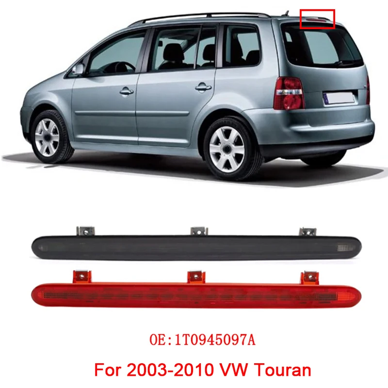 

Для 2003-2010 VW Touran 1T0945097A Автомобильный задний стоп-сигнал для предотвращения столкновений, задний предупреждающий стоп, светодиодный сигнальный светильник