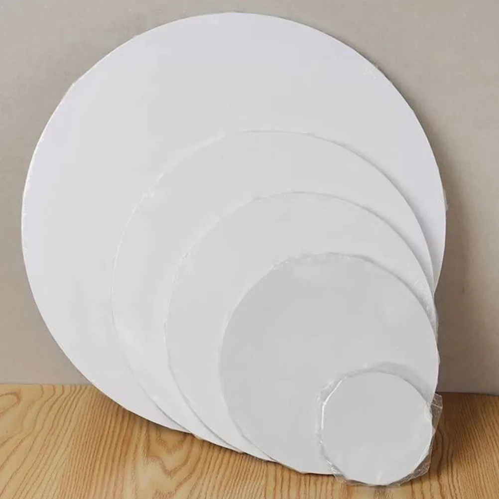 3 قطعة قماش فني فارغ لوحات مستديرة ممتدة الخشب القطن لتقوم بها بنفسك النفط الاكريليك الغواش درجة الحرارة لوحة رسم خشبية اللوحة الداخلية #3