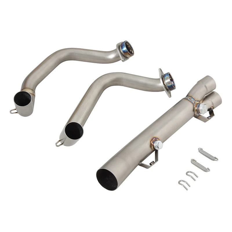 Slip On For BMW F900R F900XR F900 XR 2020 2021 2022 2023 2024 Motorcycle Exhaust Escape Systems Titanium Alloy Front Link Pipe