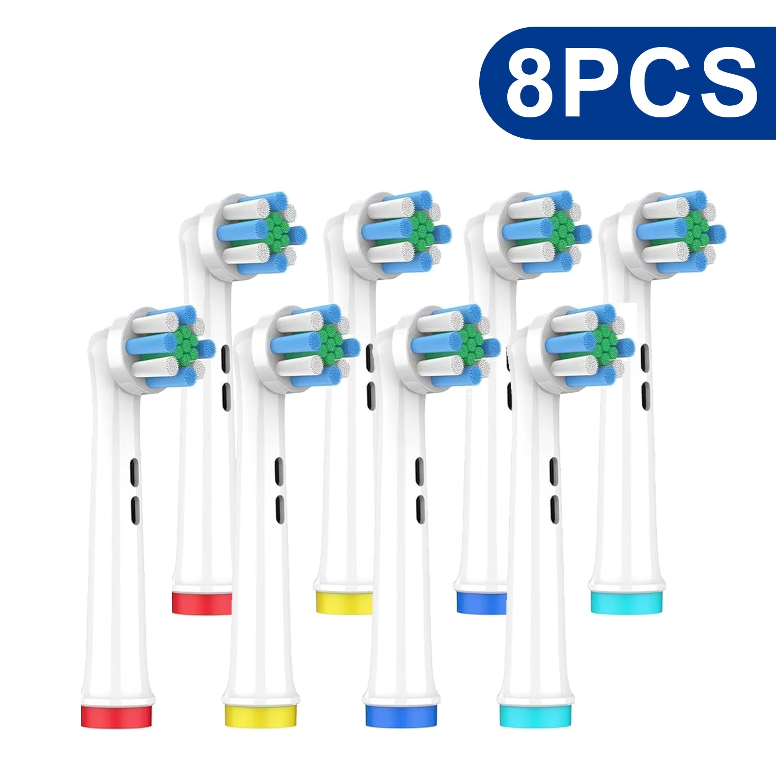 

Насадка для электрической зубной щетки, отличное облако, как мягкая щетина, 4 шт./8 шт., глубокая чистка, цветное нижнее кольцо, насадка для зубной щетки