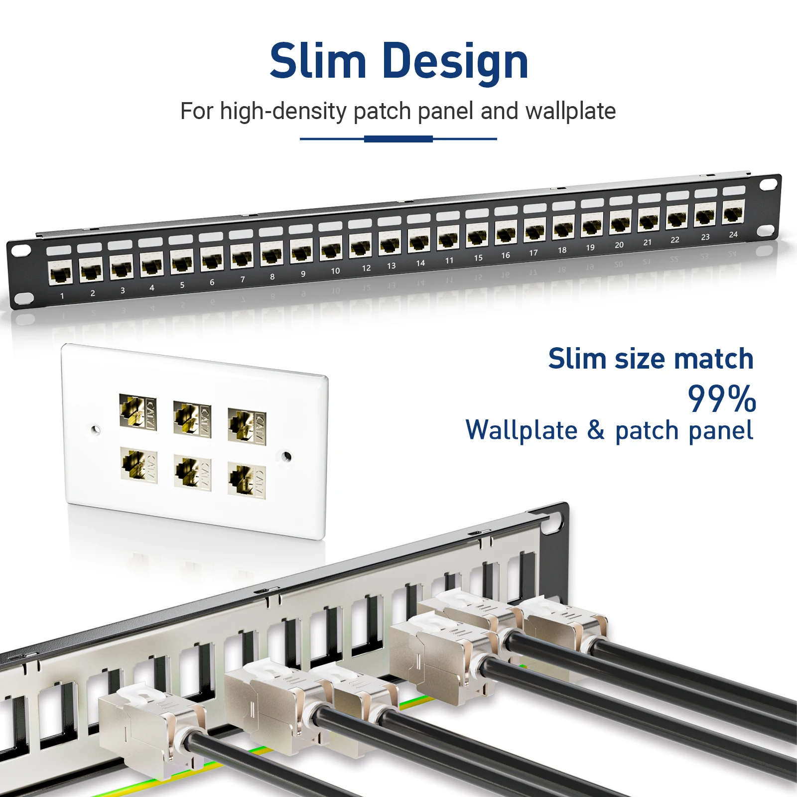 ZoeRax-conector Keystone RJ45 blindado, carcasa de aleación de Zinc, 180 grados, Cat6A, Cat7, Cat8, 1 paquete