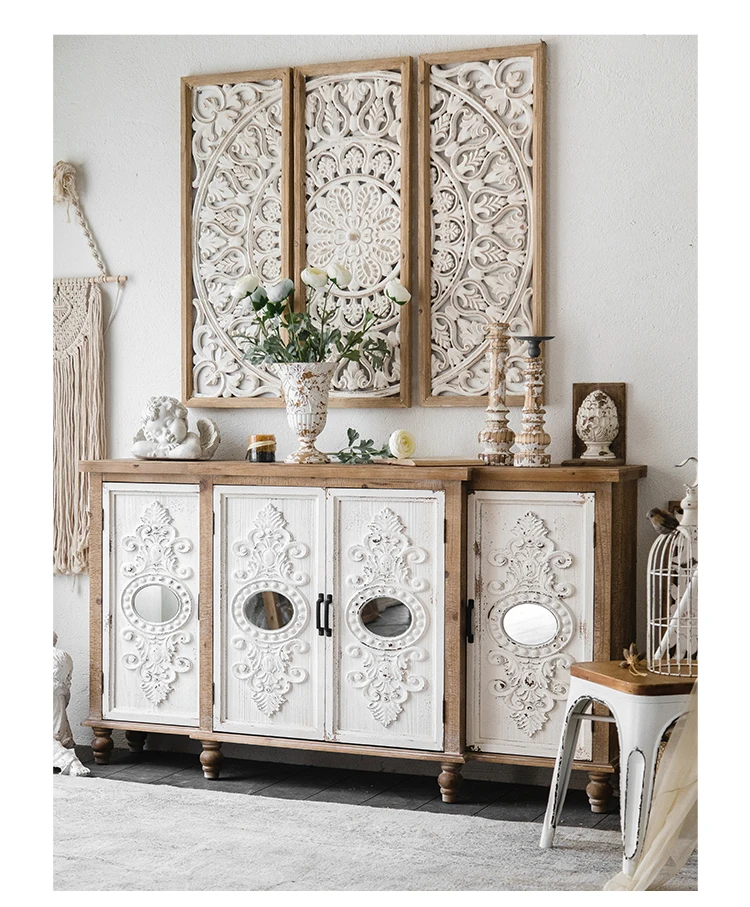 Retro Carved Art Wood Wall Hanging Decor Home Room Background Wall Painting Wall Art Crafts Accessories decoracao para casa