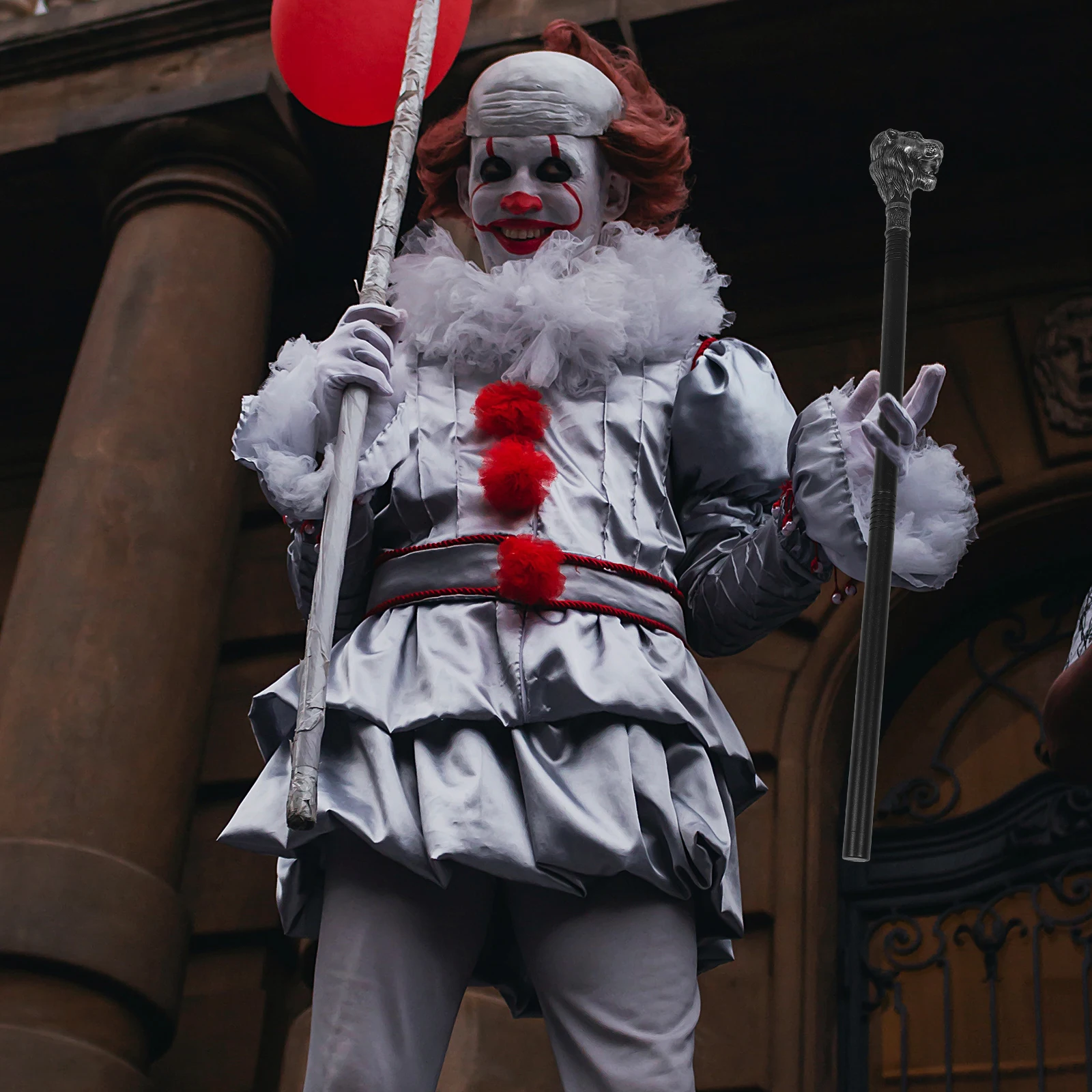 

Halloween Lion Cane Prop Decorative Walking Stick for Cosplay Party Photo Shoot Fun Festival Accessory Creative Design Fine