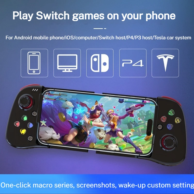 Wireless Bluetooth Game Controller Turbo Continuous Transmission Ergonomic Design Long Battery Life Computer Game Controller