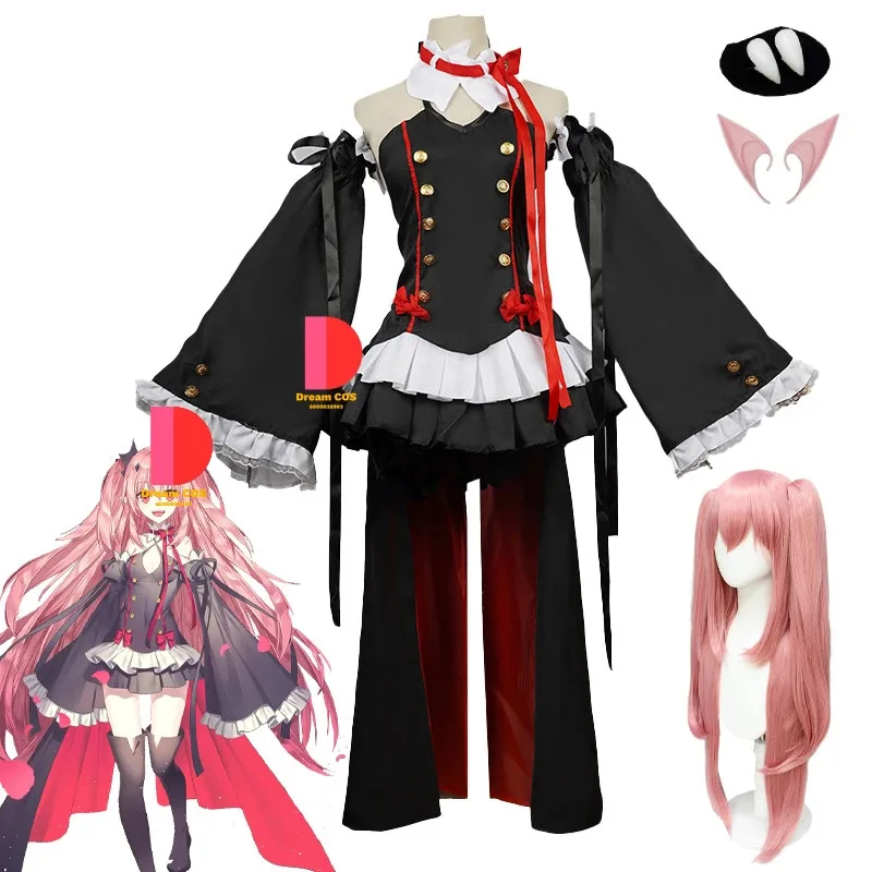 

Seraph of The End Owari No Seraph Krul Tepes Cosplay Costume Party Essential Anime Vampire Witch Halloween New Arrival for Women