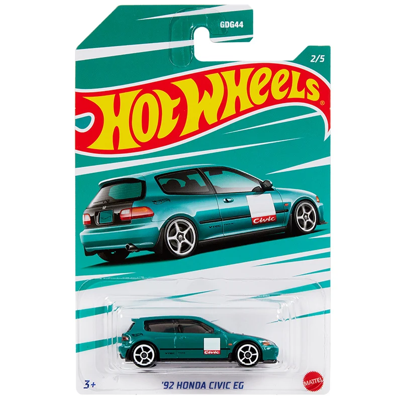 Original Hot Wheels Modern Classic Japanese Series Honda Civic Sport Car Kids Toys for Children 1/64 Diecast Color Printing Gift