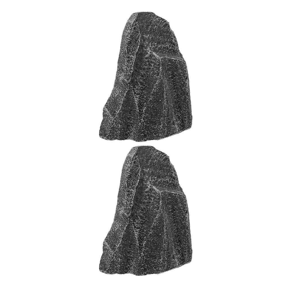 

2 шт. реалистичных искусственных камней из пенопласта, легкие декоративные камни для ландшафтного дизайна, украшение для комнатных растений и сада