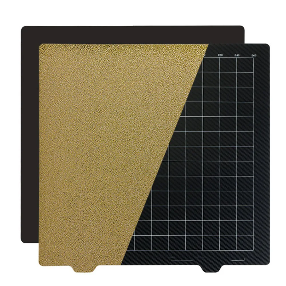 

1pc Steel Plate 300*300mm Hot Bed Steel Plate Powder/ PET Carbon Fiber For CR-10/S 3D Printer Accessories