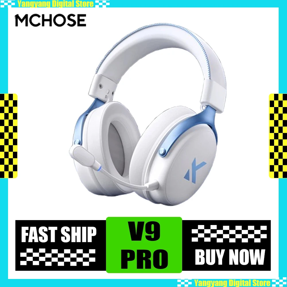 MCHOSE V9 Pro Three Mode Bluetooth Wireless Sport Headset with Microphone Computer PC Gamer Headphones Accessories Man Gifts