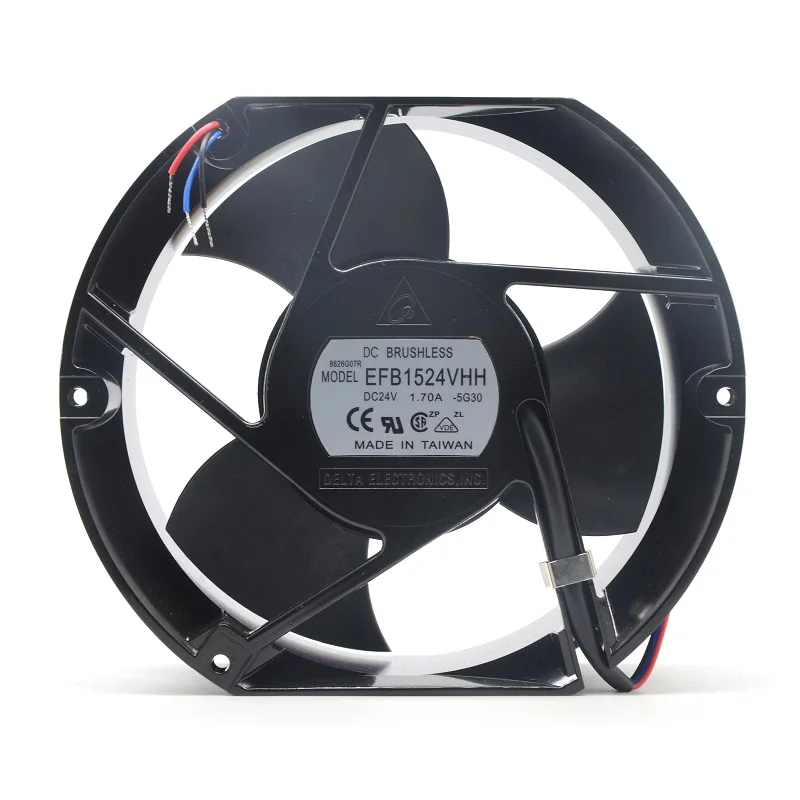 For Delta EFB1524VHH 172x150x51mm 24V 1.7A High-Speed Axial Cooling Fan, 2500RPM, Industrial Cooling Solution