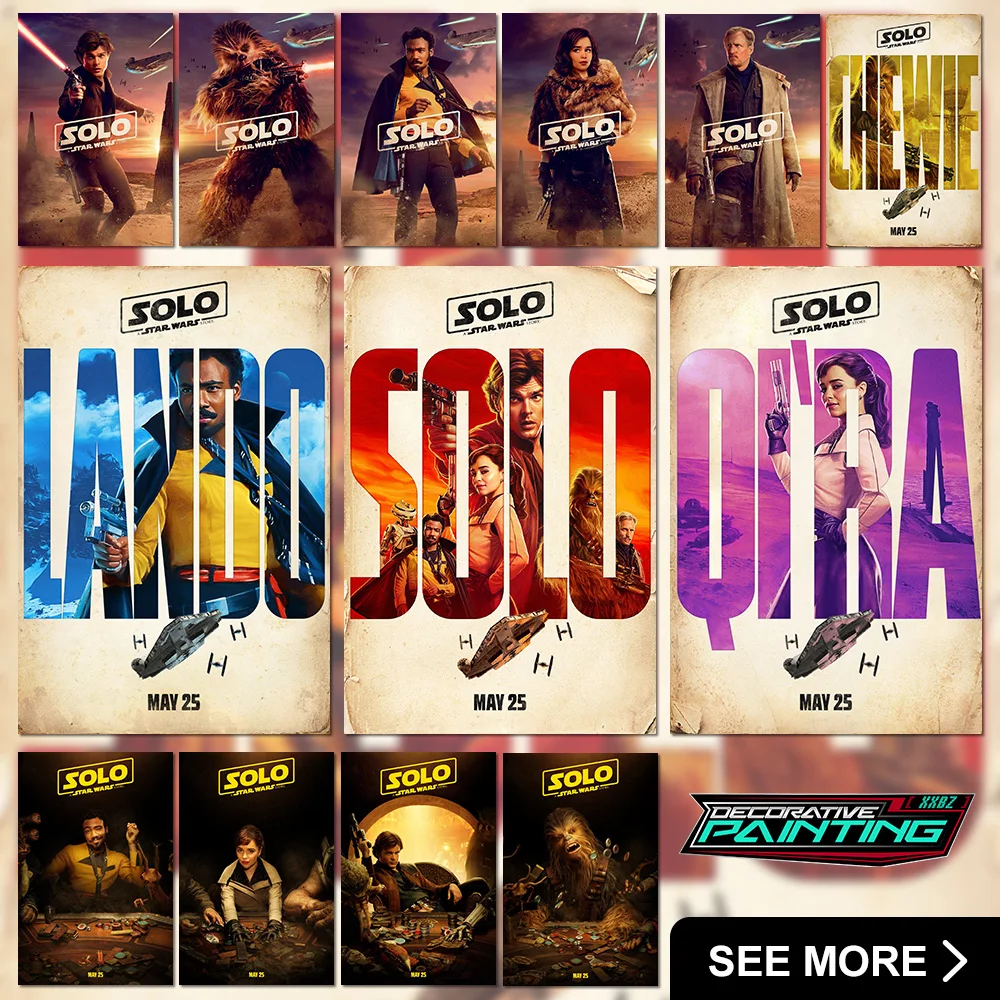 

Solo: A Star Wars Story Poster Movie Painting No Frame Home Decor Tobias Beckett Wall Artwork Lando Calrissian Canvas Picture