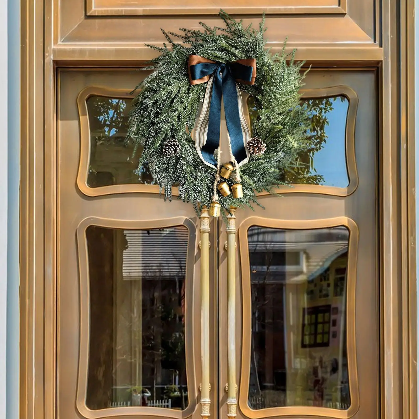 

Christmas Wreath Door Ornaments Decorations Housewarming Farmhouse Front Door Wreath for Window Bedroom Wall Fireplace Balcony