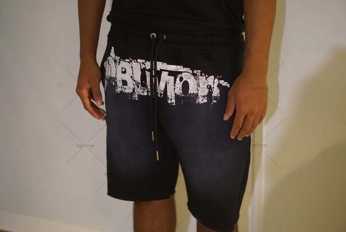 

High Street Y2K Hip Hop Letter Rock Letter Casual Loose Cropped Pants Men Harajuku Retro Gothic Oversized T-Shirt Streetwear