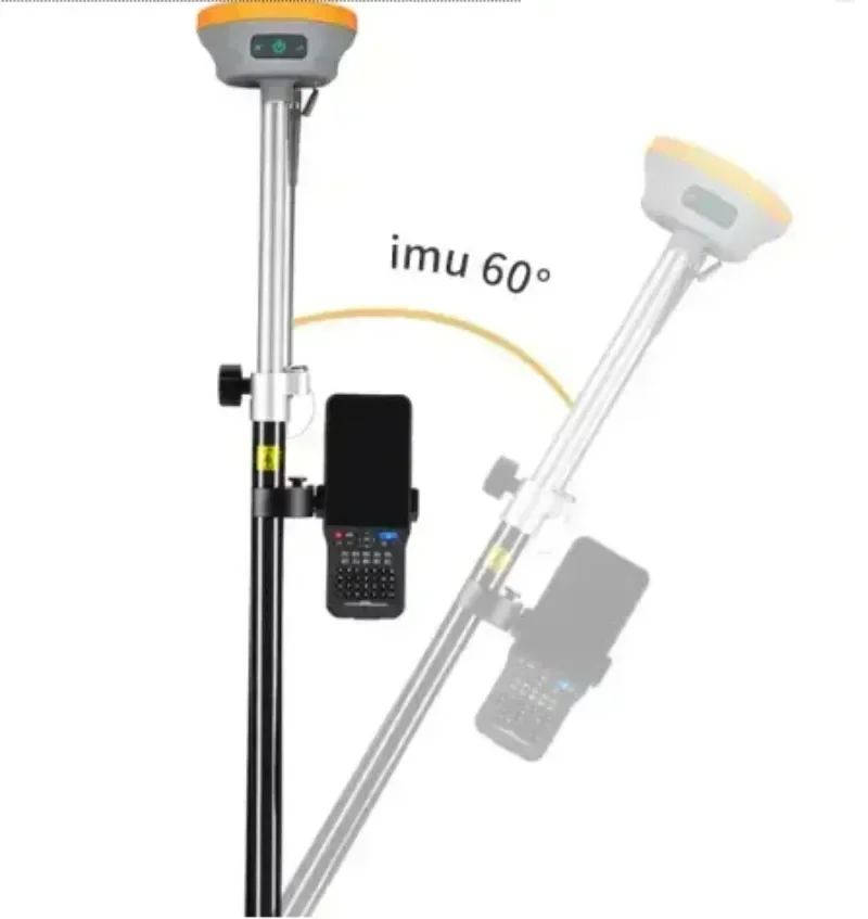 قاعدة D8Pro عالية الدقة GNSS RTK GPS وRover، أكثر محمولة، وظيفة IMU، راديو مدمج