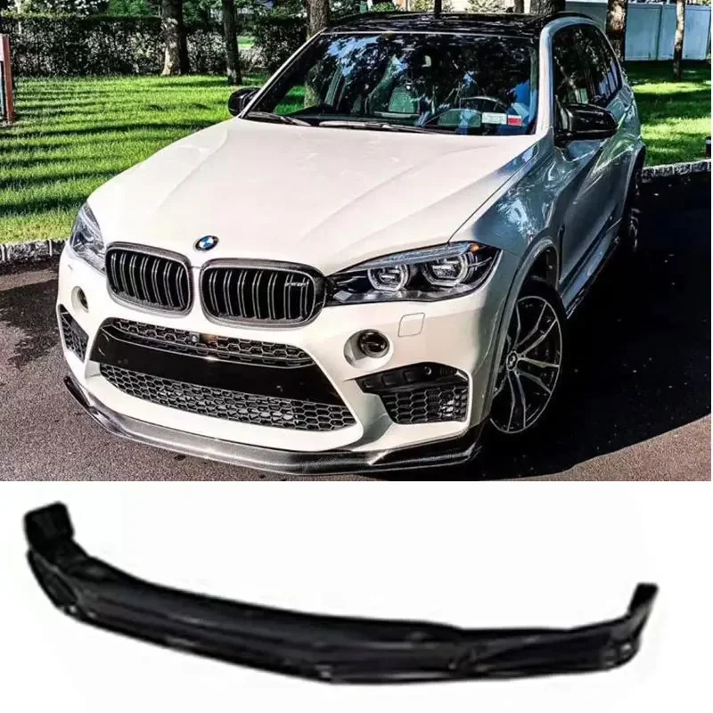 Carbon Fiber Body Kits Front Bumper Lip Chin  Apron Splitter for BMW F85 X5M F86 X6M 2015 - 2018 Car Accessories