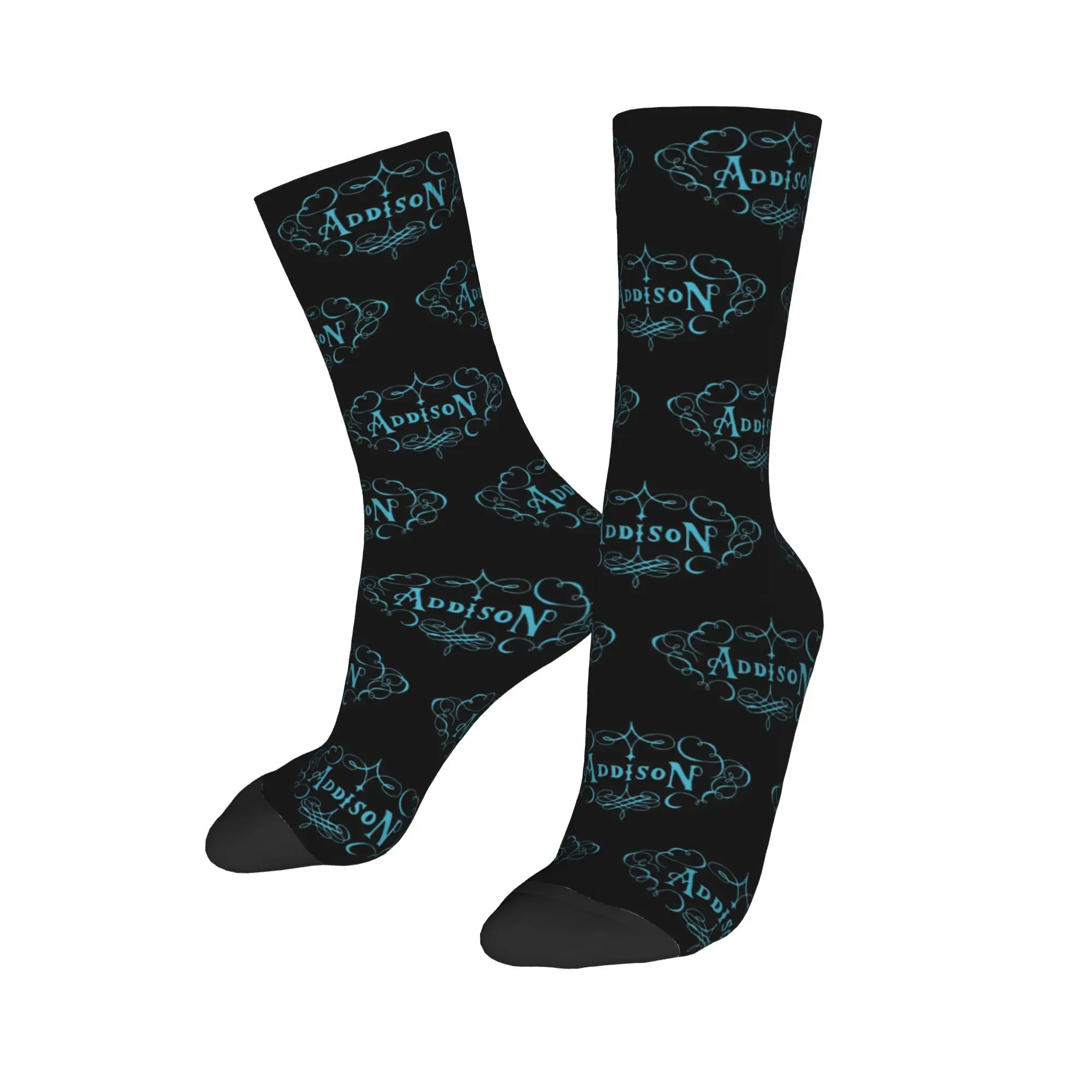 

New Male Men Socks Crazy Addison Rae Album Addison Sock Polyester Sport Women Socks Spring Summer Autumn Winter