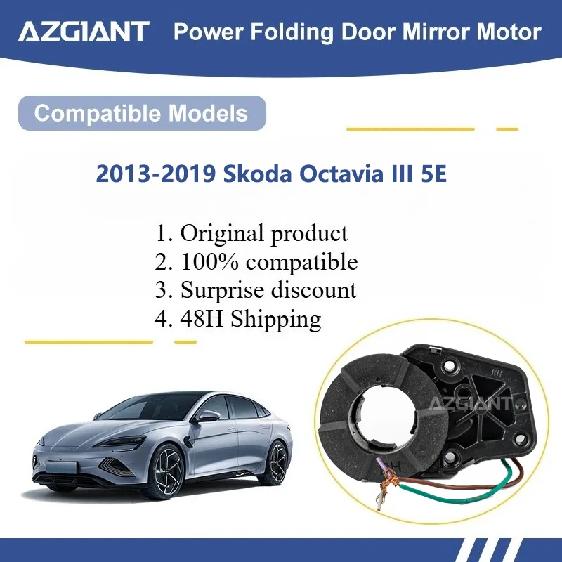 

AZGIANT For 2013-2019 Skoda Octavia III 5E Car Wing Mirror Authentic Folding Motor Power Assembly Replacement Part tools