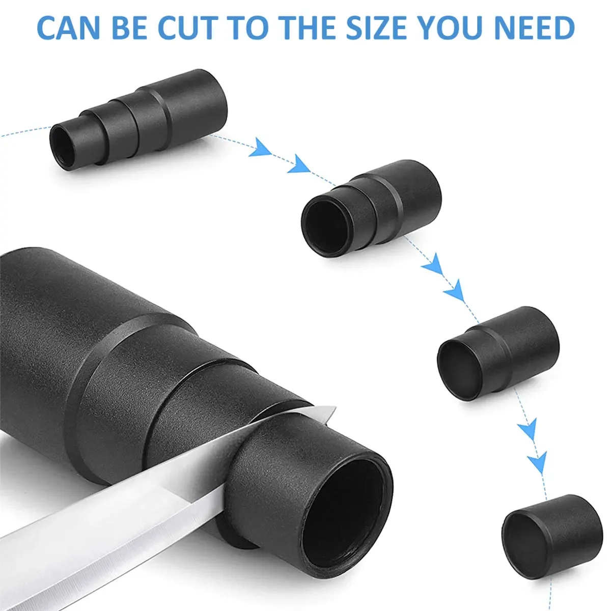 Adaptateur d'aspirateur Compatible avec Festool, 6 pièces, adaptateur de tuyau d'extraction, adaptateur de tuyau de remplacement réutilisable 23/30/34/35mm 2023