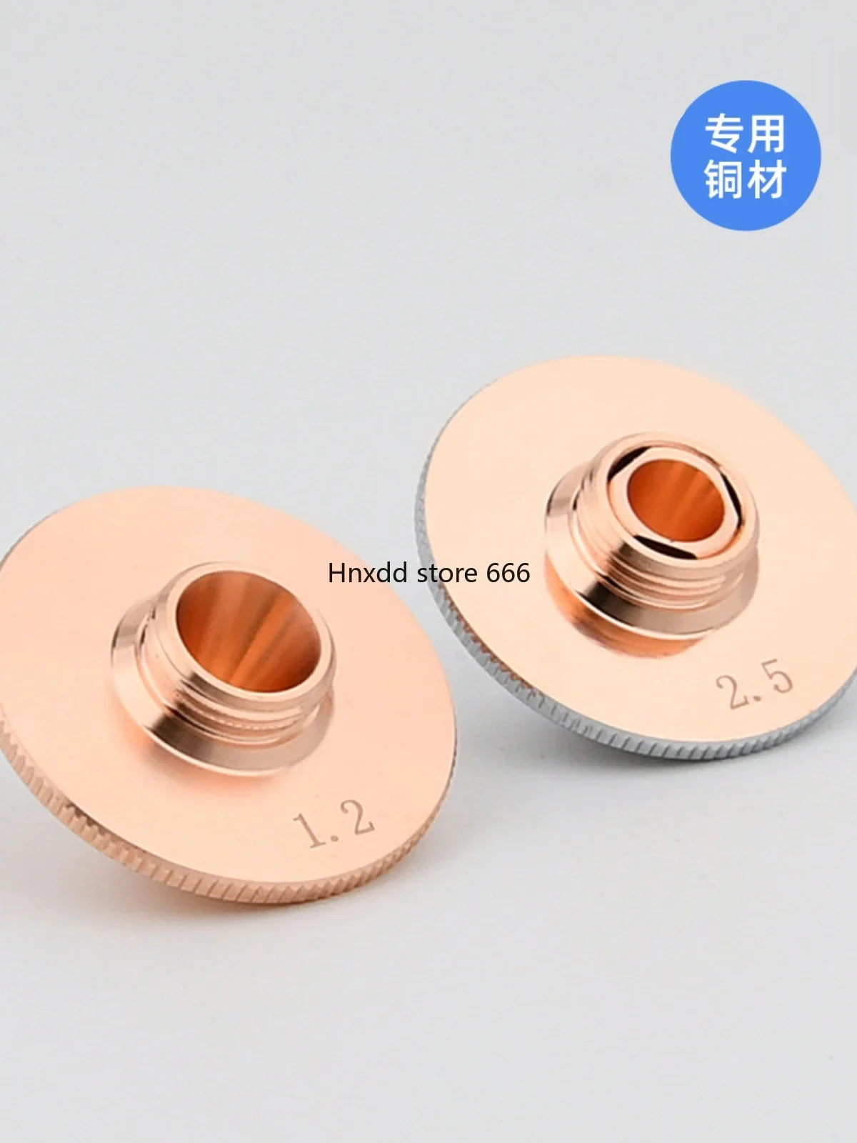 Fiber laser nozzle cutting head copper