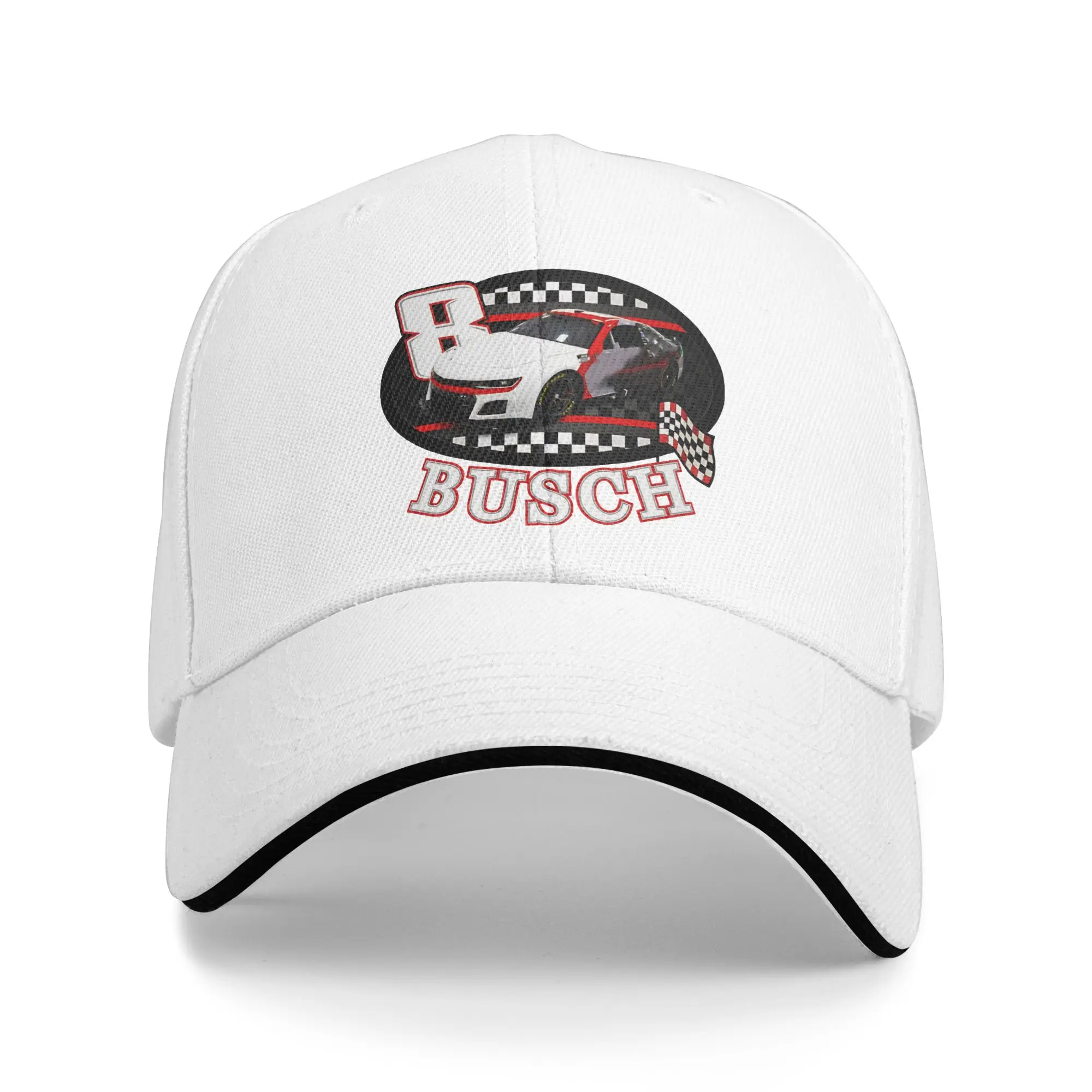 Kyle Busch Rip 1985-2026 Baseball Caps Retro Number 8 Sandwich Hat Unisex Style Polyester Hats Cap Outdoor