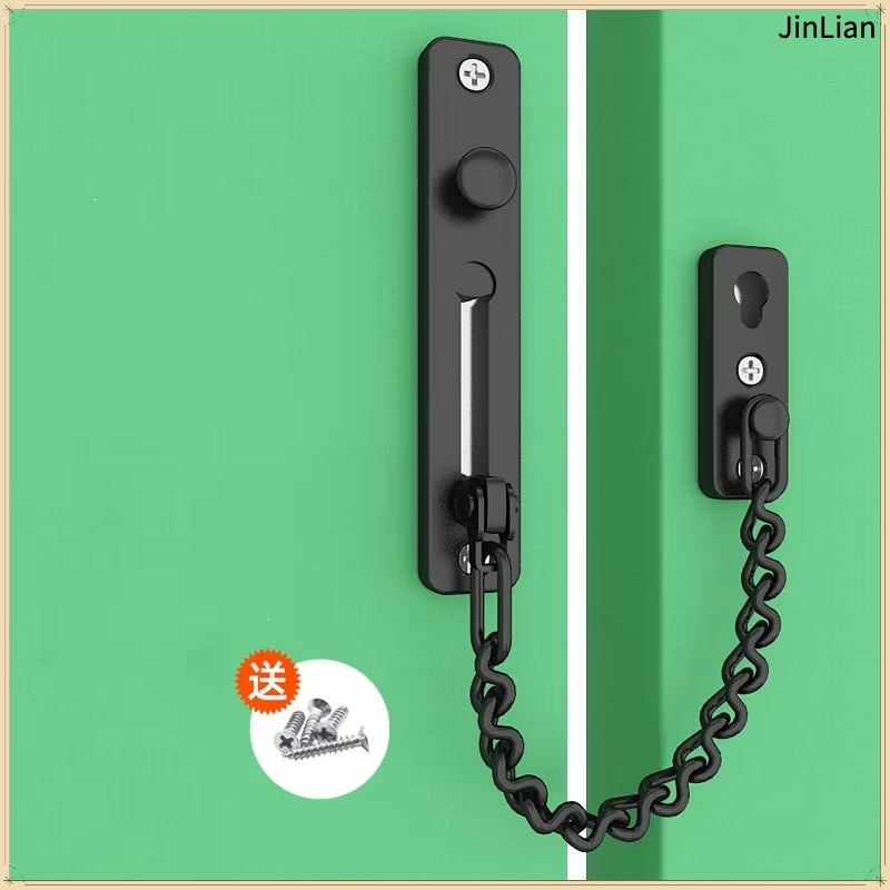 1PC Stainless Steel Door Chain Furniture Cabinet Door Buckle Security Anti-theft Door Chain Buckle Indoor Furniture Hardware