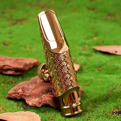 Alto Saxophone Mouthpiece Metal Brass Plated Size  6 7 8  For Alto Sax Accessories Easy to play,Saxophone ligature