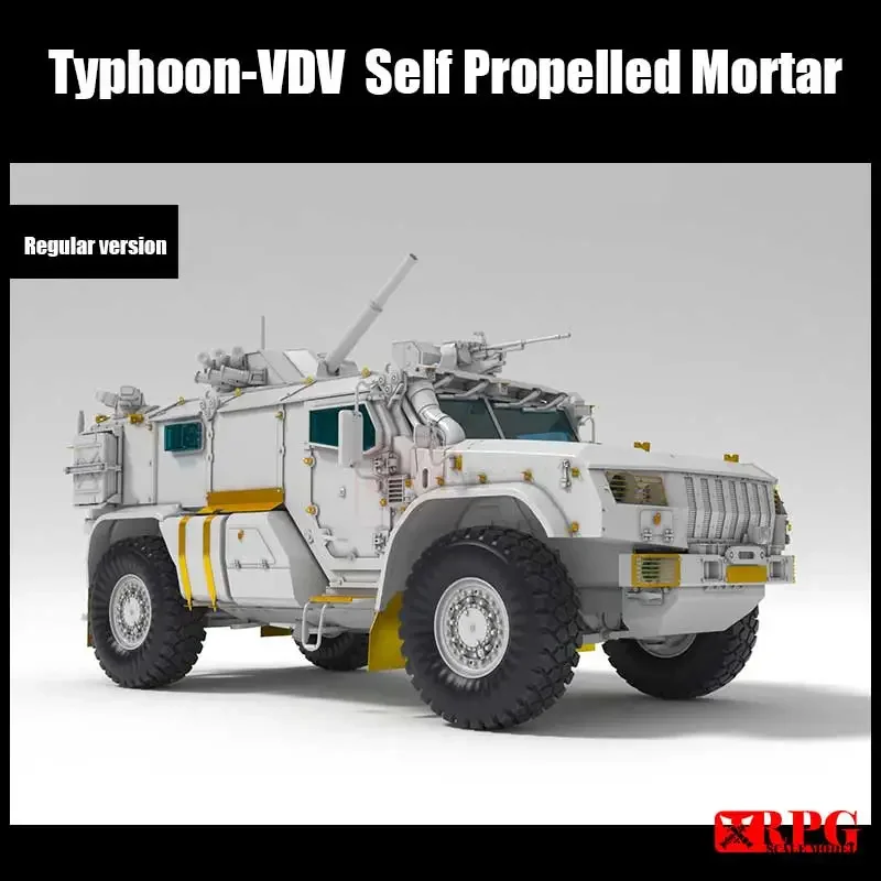 Typhoon -VDV Assembly Model Kit, almofariz automotora, 35028, K-4386, 2S41, 82mm, 1/35