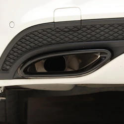 Car Stainless Steel Tail Muffler Exhaust Pipe Output Cover For Mercedes Benz B C E GLC Class W246 W205 W166 W212 W213 GLS C117