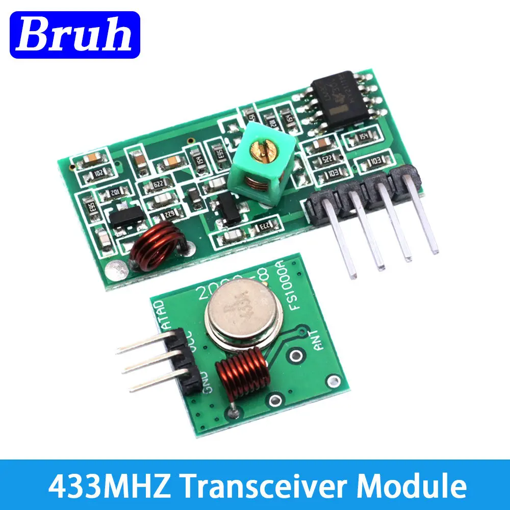 433Mhz RF Wireless Transmitter Module And Receiver Link Kit For Arduino Raspberry Pi /ARM/MCU WL Diy Kit Wireless Remote Control