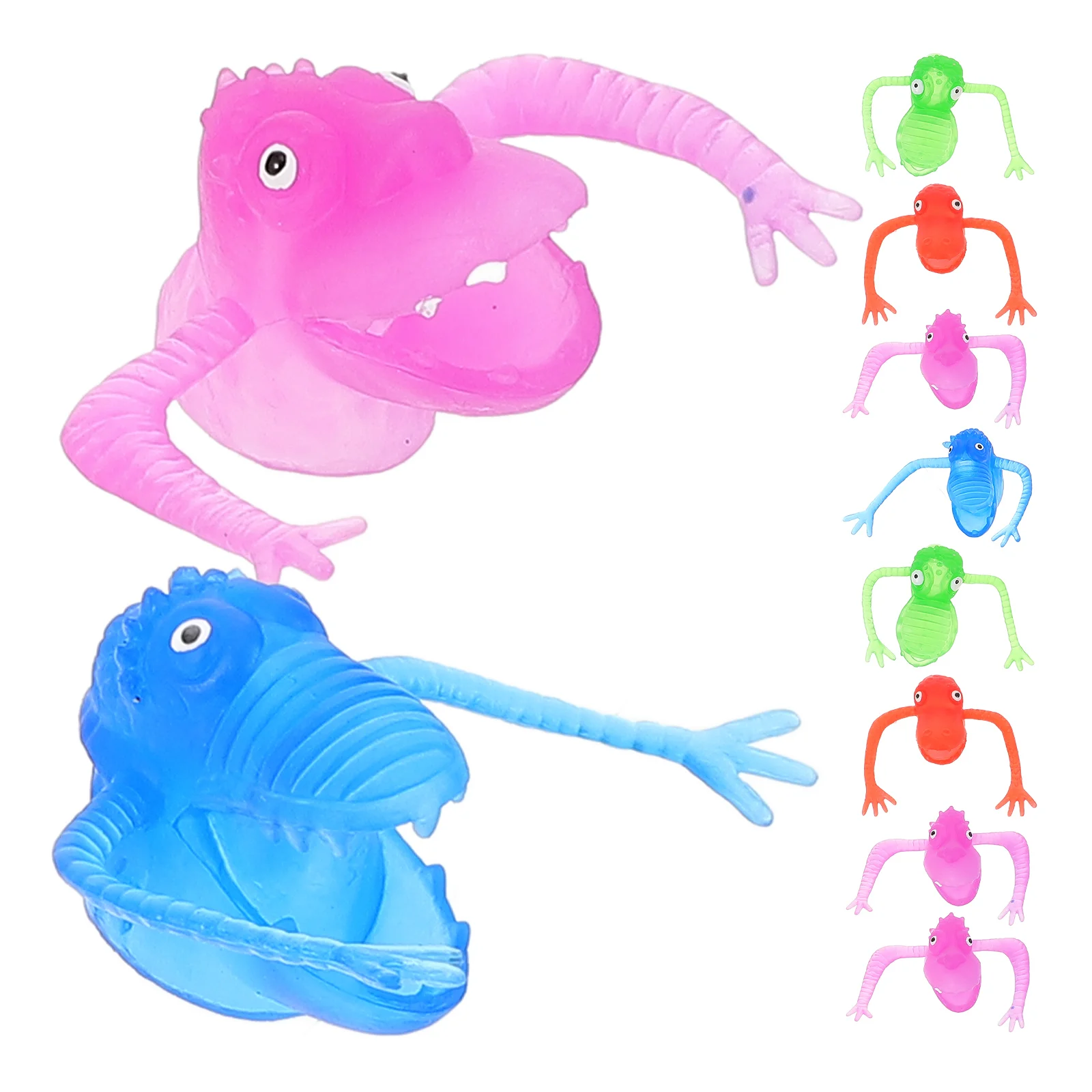 10 Pcs Dinosaur Finger Toy Fun Toys for Puppet Show Accessories Gift Creepy Monsters Puppets Child Basket