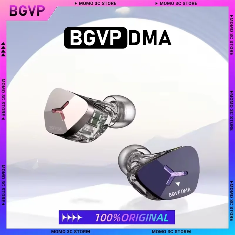 

Наушники BGVP DMA DreamArmature 1, динамическая катушка, 2, балансованное железо, 2, четырехблочный гибридный блок с костной проводимостью