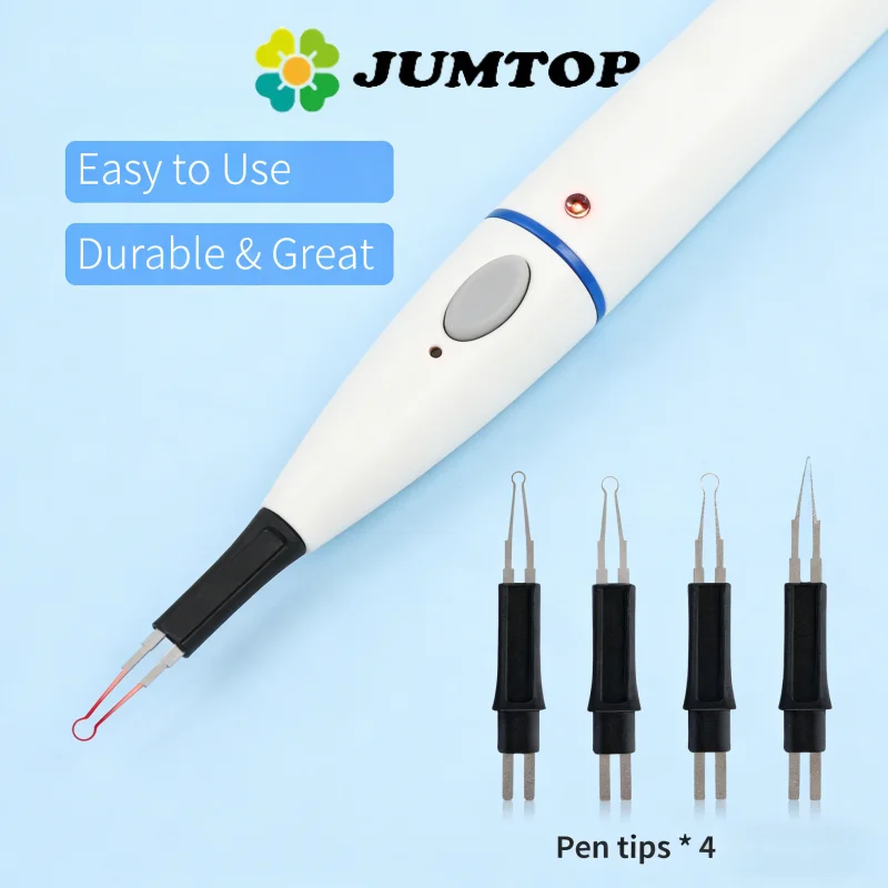 

Беспроводной зуботехнический резак JUMTOP для дентальной нити с 4 нагревательными насадками, система обтурации, резак для гуттаперчи
