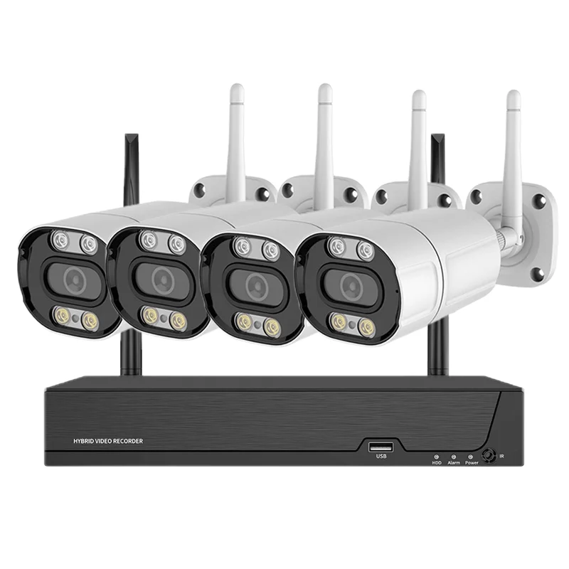 

8CH 3MP Wireless NVR Bullet Security Camera System Wifi Ptz Waterproof Network Two-Way Audio CCTV Kit Night Vision