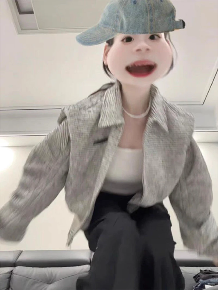 트위드 재킷 빈티지 패션 수트 아우터 여성용 편안한 O넥 내구성 있는 자수 노치드 레이디라이크 여성스러운 턴다운 데일리