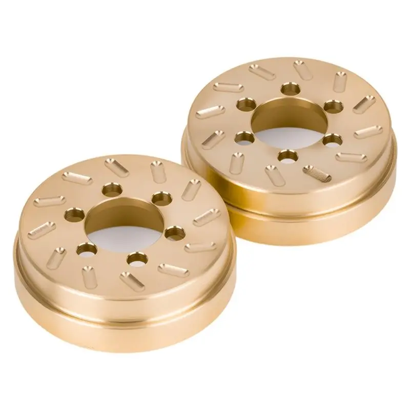 FBIL-For SCX10 TRX4 TRX6 1/10 RC Crawler Upgrade 2Pcs 62G Brass Internal Wheel Weights- Fits 1.9