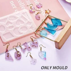Handmade Silicone Earrings Mold Necklace Earring Pendant Resin Molds Drop Dangle Resin Earring Mold Jewelry Making Tools