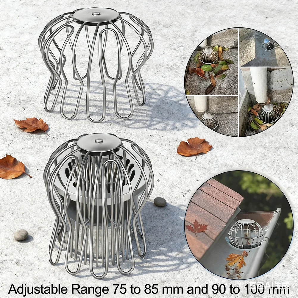 

Набор из 2-х корзин для ловли листьев, ловушка для листьев, водосточная труба, защита листьев, желоб, защита листьев, уличный фильтр для водосточной трубы