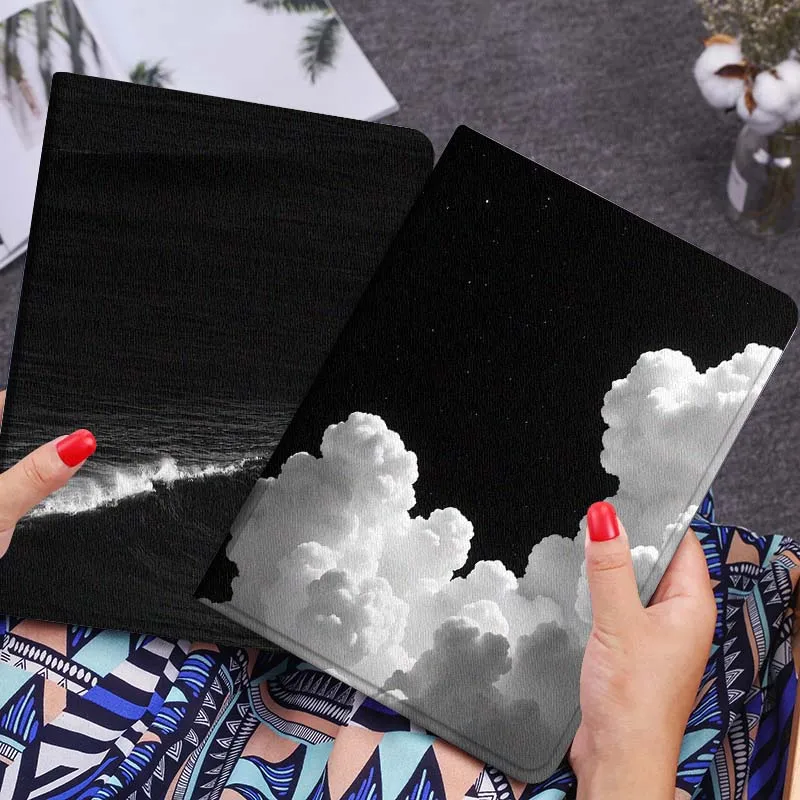 

White Clouds Night Sky Gift Tablet Case For Lenovo Xiaoxin Legion Pad Tab Pro GT Y700 Gen4 2 11 P11 M10 K10 3rd Plus Gen
