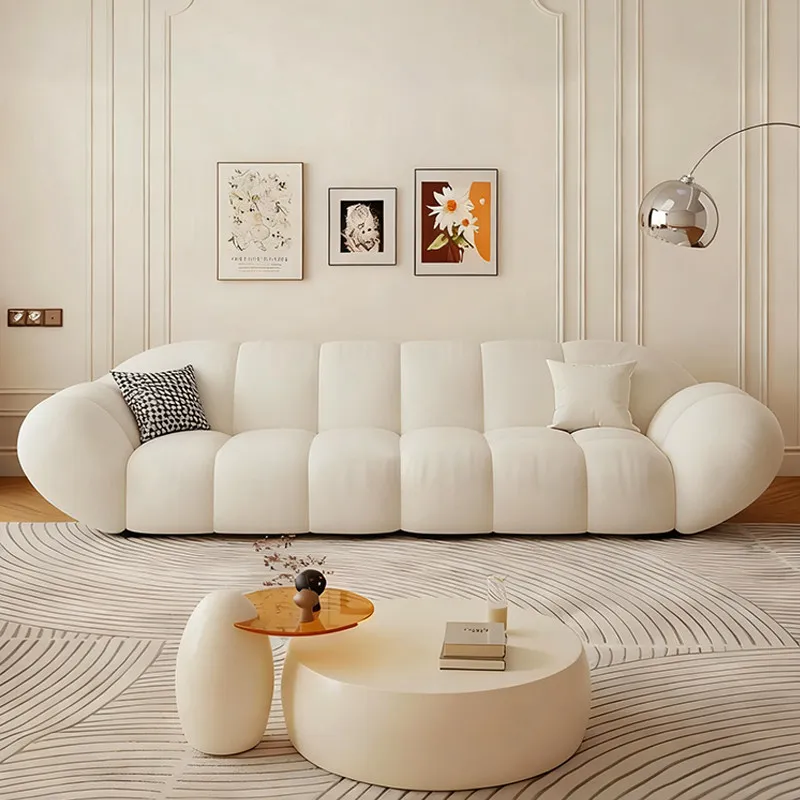 Lazy Cute Living Room Sofas Puffs Luxury Modern Floor Bedroom Designer Living Room Sofas Futon Cloud Muebles Home Furniture