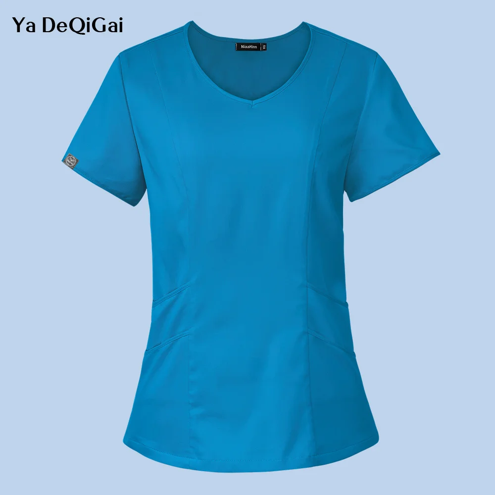 

Surgical Scrubs Blouse Medica Uniforms Hospital Tops Unisex Dentist Clothes Nurse Scrub Shirts Medicos Mujer Lab Workwear