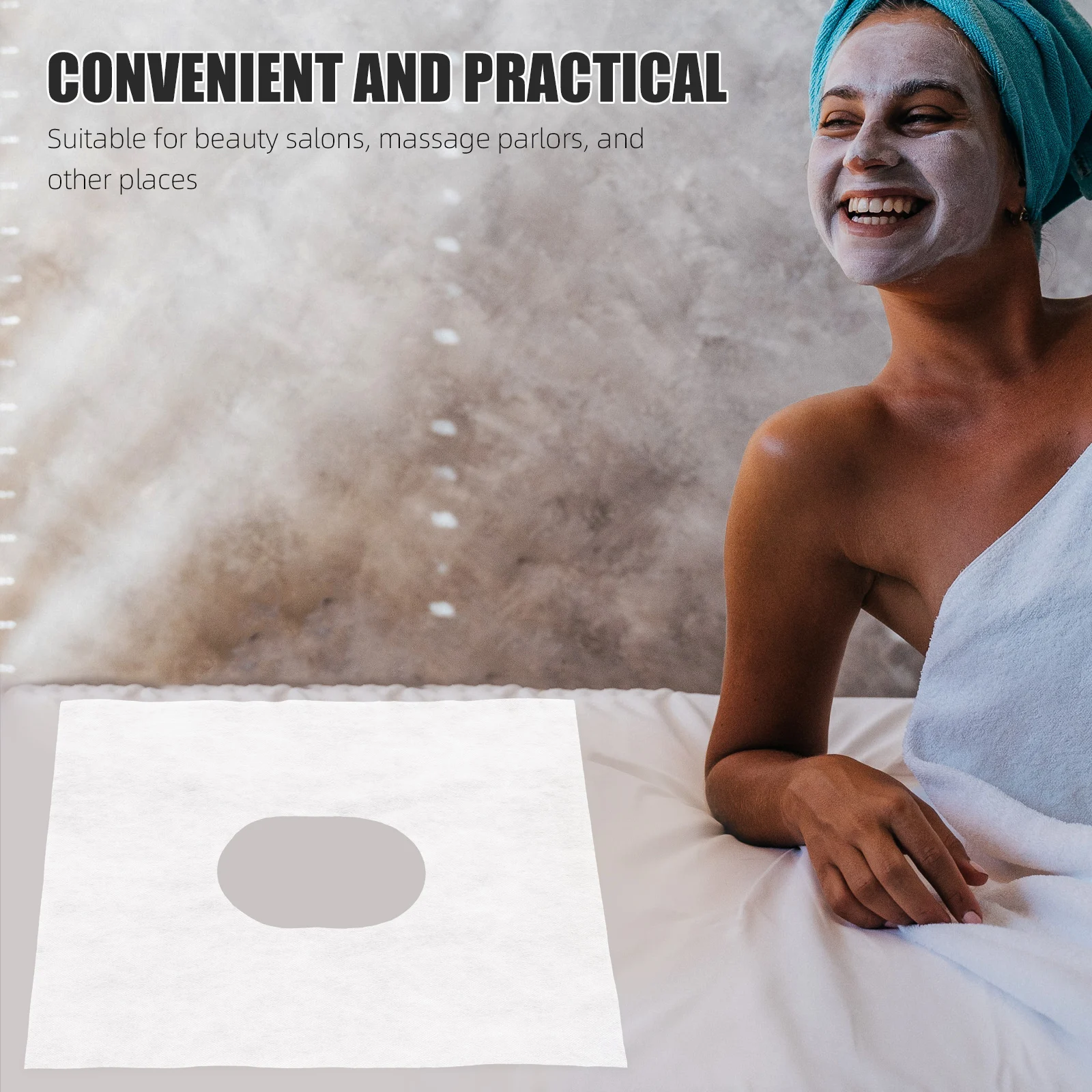

100pcs Massage Covers Soft Salon Spa Beauty Bed Pillow Headrest Face Massage Pad Protectors White
