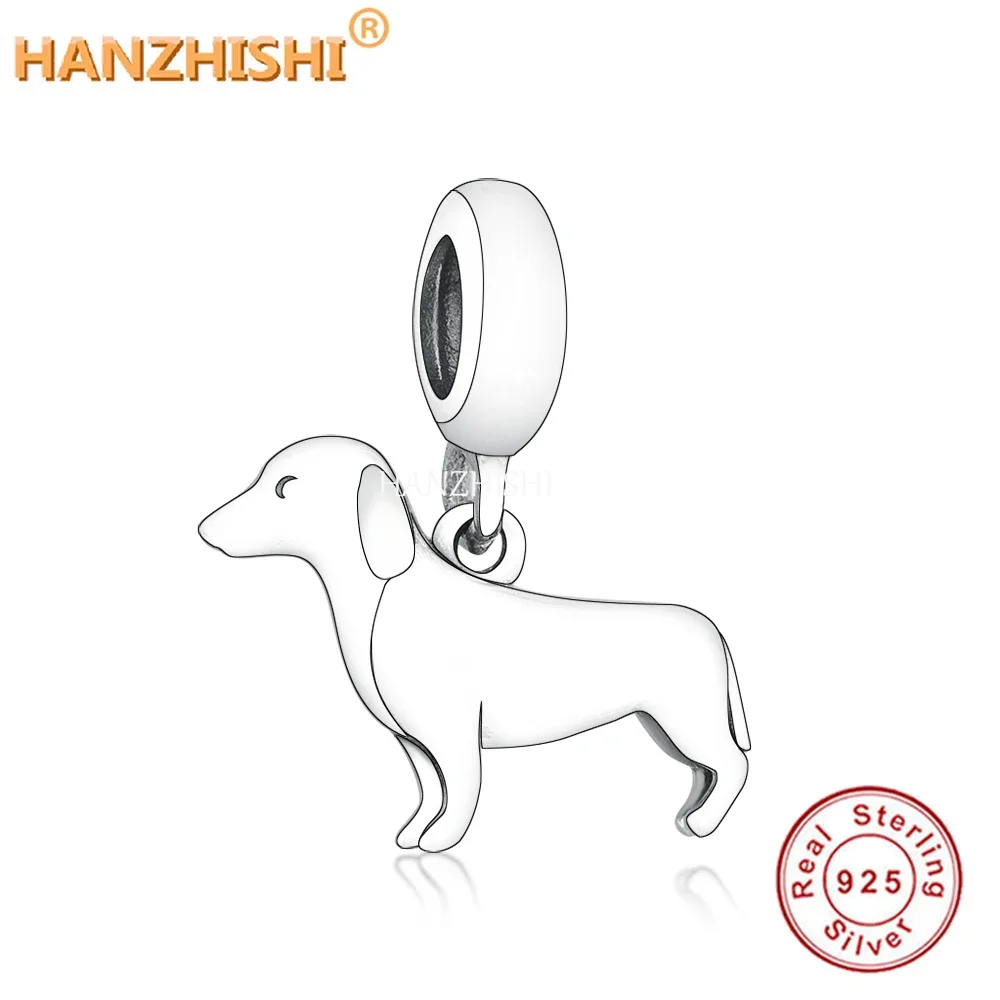 Fit Original pan Charms Bracelet 925 Sterling Silver Bead Cute Animal Dog Cat Turtle Bear Birds Charms For Women DIY Jewelry