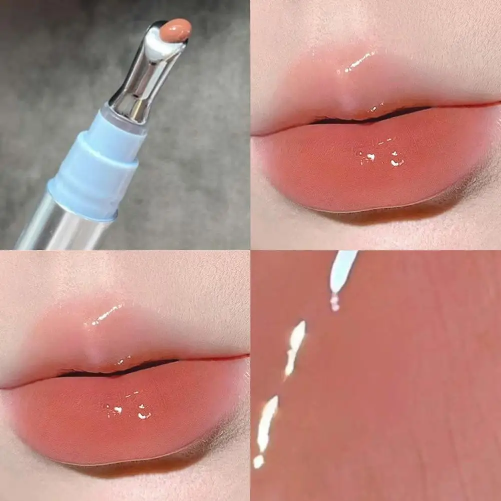 6가지 종류의 립글로스, 미러 워터 라이트 글리세린, 오래 지속되는 보습, 부드러운 입술, 보습 립 케어, 영양 립