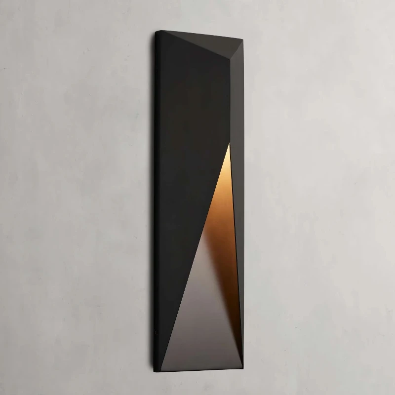 

Modern Simple Light Emitting Diode Wall Lamp Bronze Finish Indoor Outdoor Warm White Waterproof Square Wall Lamp Garden Bathroom